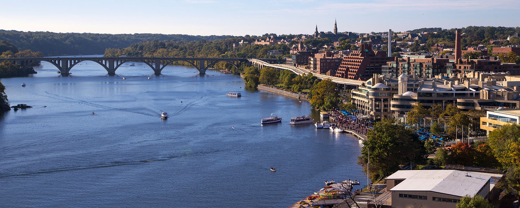 Antenne de Georgetown Waterfront, Washington DC