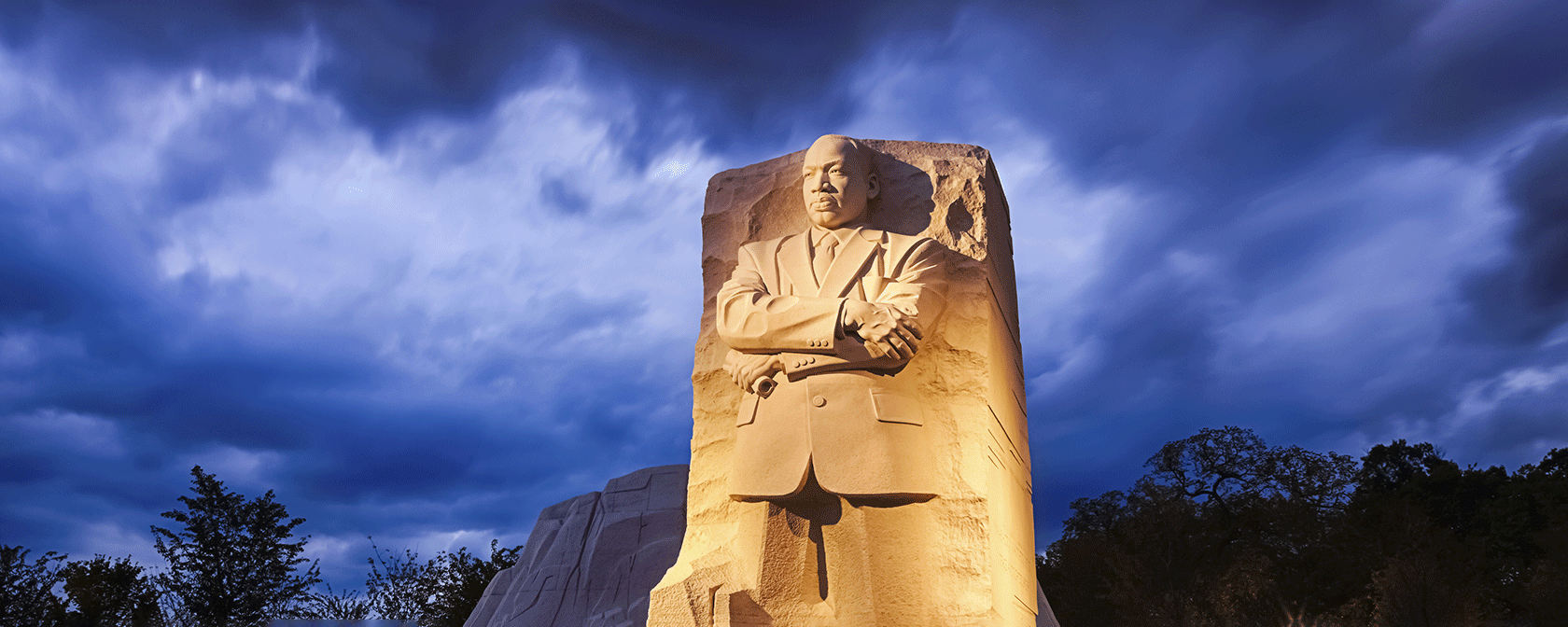 Mémorial de Martin Luther King Jr. la nuit