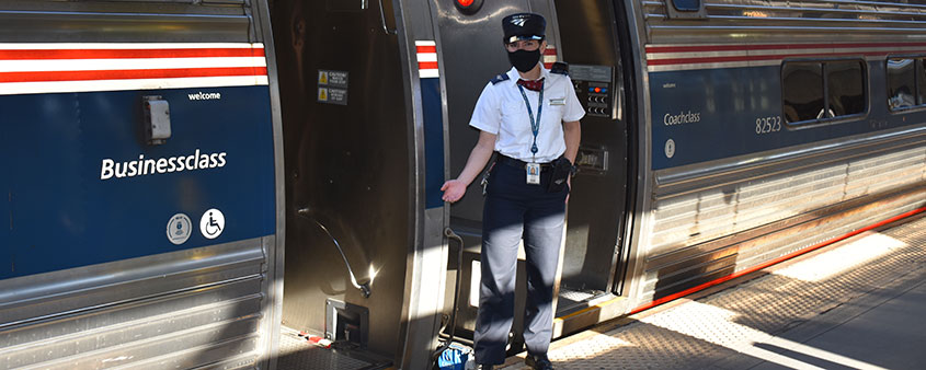 Amtrak train