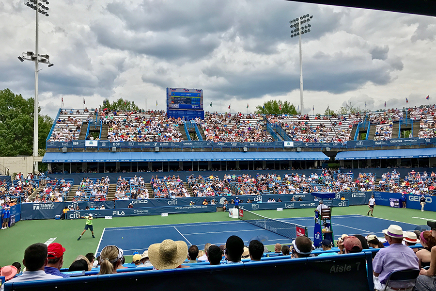 Tennis match at Citi Open