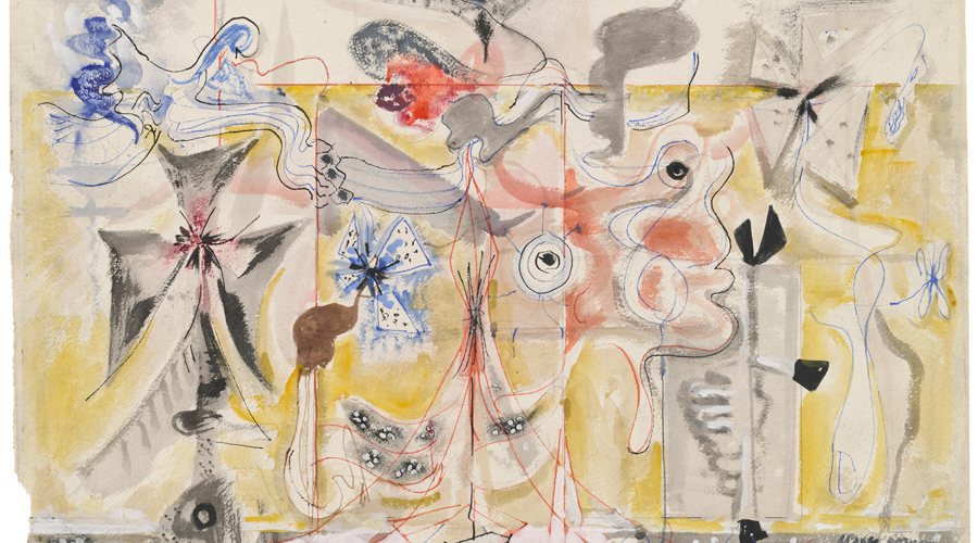 Mark Rothko, Untitled, 1944/1945, watercolor, ink, and graphite on watercolor paper, National Gallery of Art, Washington, Gift of The Mark Rothko Foundation, Inc., 1986.43.221. © Kate Rothko Prizel and Christopher Rothko