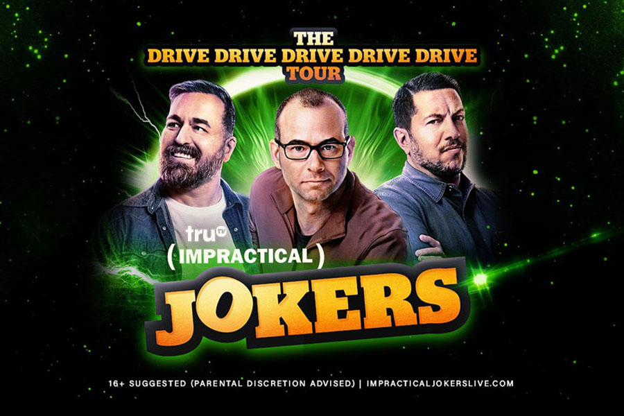 Promo photo for Impractical Jokers: The Drive Drive Drive Drive Drive Tour