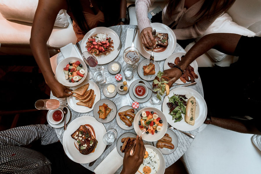 Food spread at Lyle