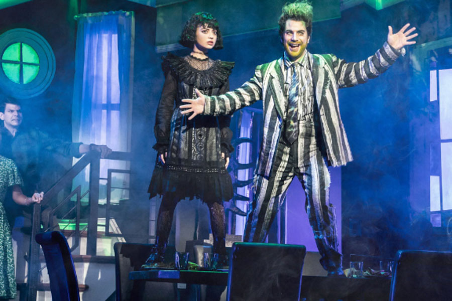 Production from stage production of 'Beetlejuice' 