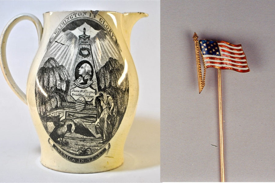 Photo: (left) Jug & (right) Stickpin
