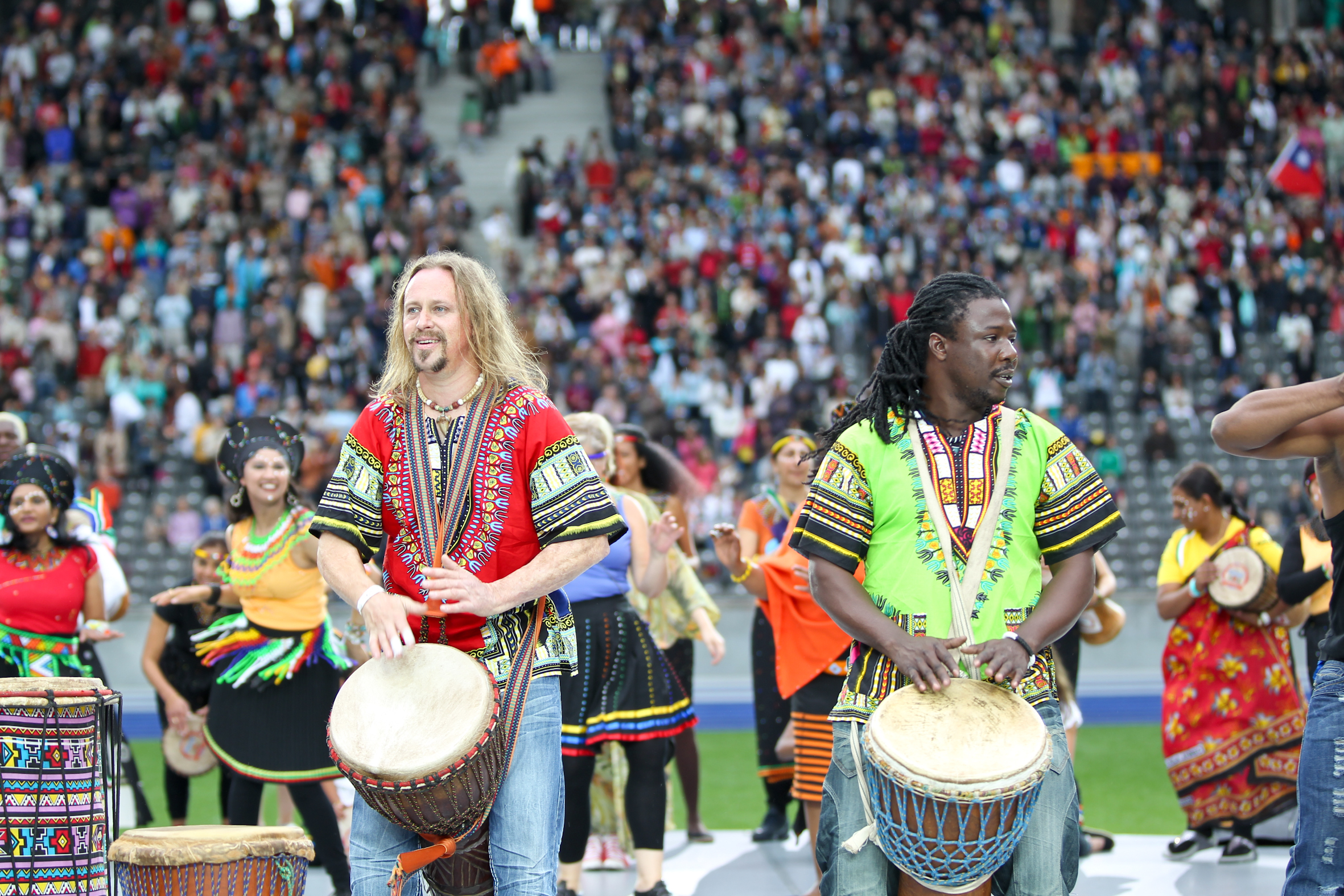 Performers at World Culture Festival