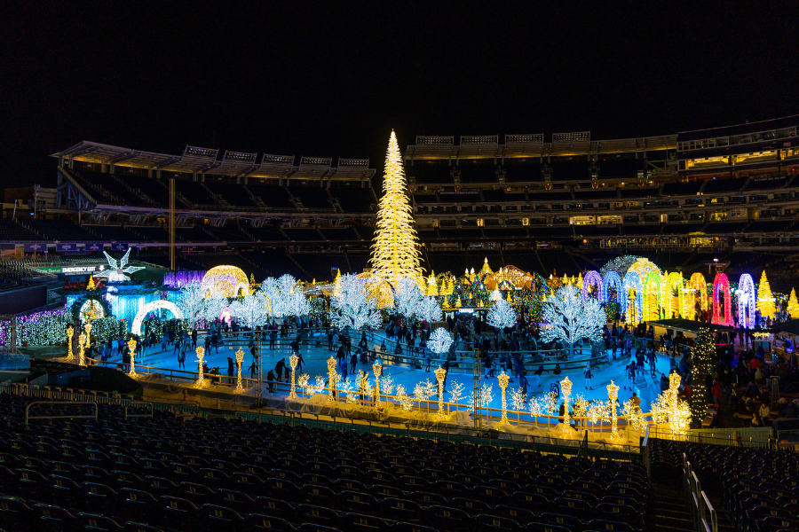 Enchant holiday maze at Nationals Park