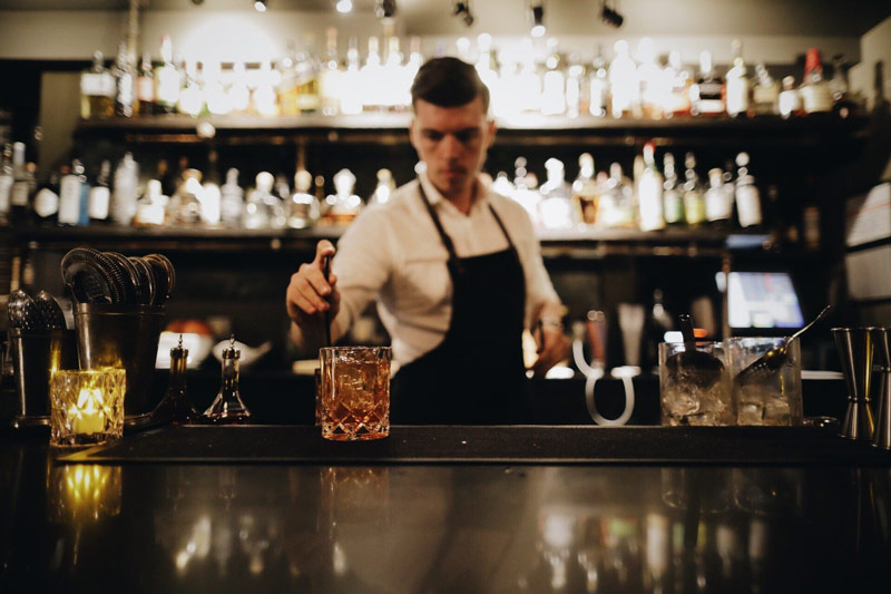 The Alex Craft Cocktail Cellar and Speakeasy inside The Graham hotel in DC's historic Georgetown neighborhood