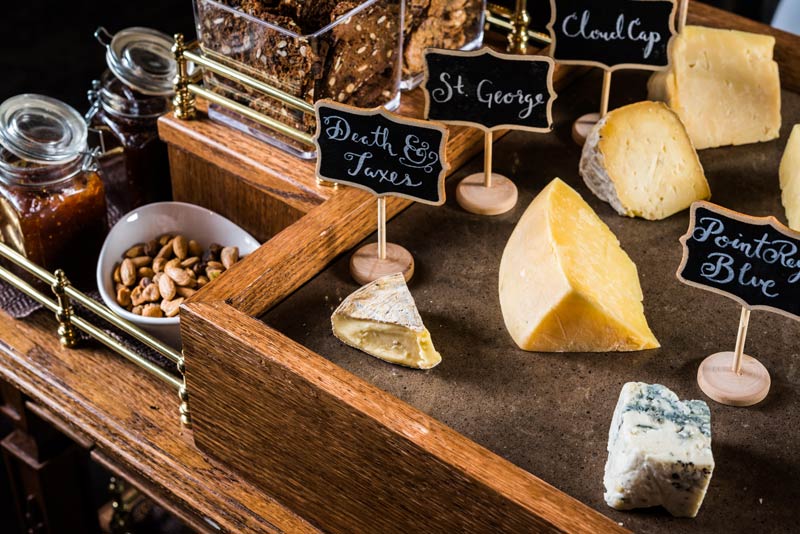 Cheese cart at Charlie Palmer Steak - Best meeting and convention break ideas in Washington, DC
