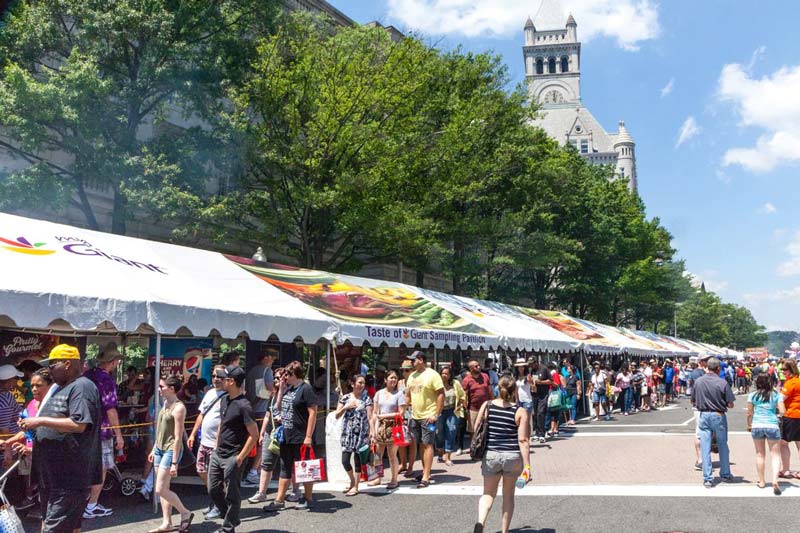 Giant National Capital Barbecue Battle on Pennsylvania Avenue - Summer festival in Washington, DC