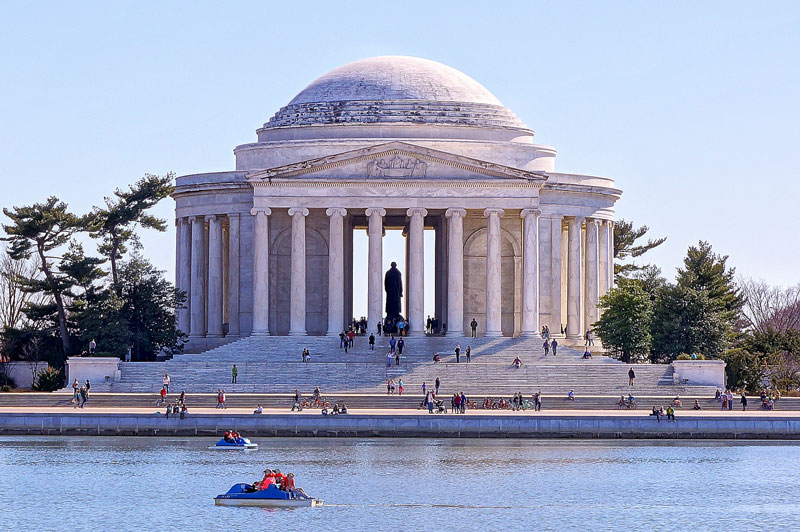 Tidal Basin Jefferson Memorial Paddle Boats - Washington, DC