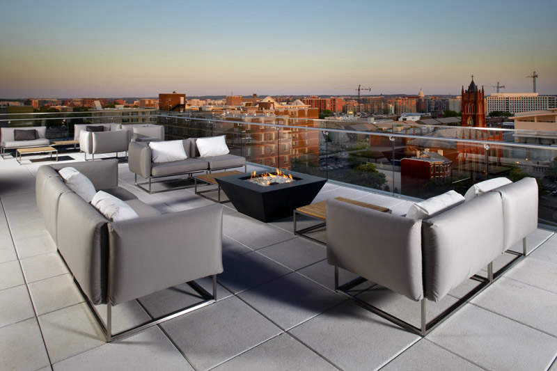 Rooftop view of DC's Shaw neighborhood from Cambria Suites - Rooftop meeting venues in Washington, DC