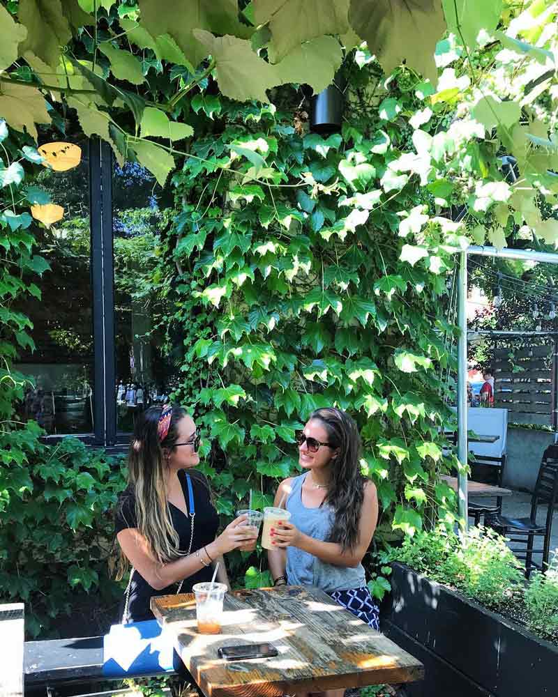 @sister.stems - Guests on the patio at Big Bear Cafe in Bloomingdale - Where to eat and drink in DC's Bloomingdale neighborhood