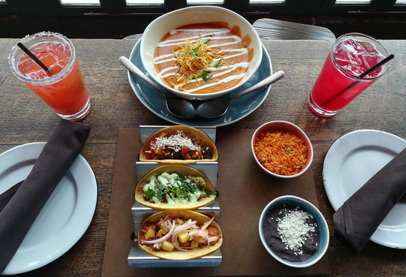 Tacos and drinks at El Centro D.F. on 14th Street - Mexican restaurant in Washington, DC