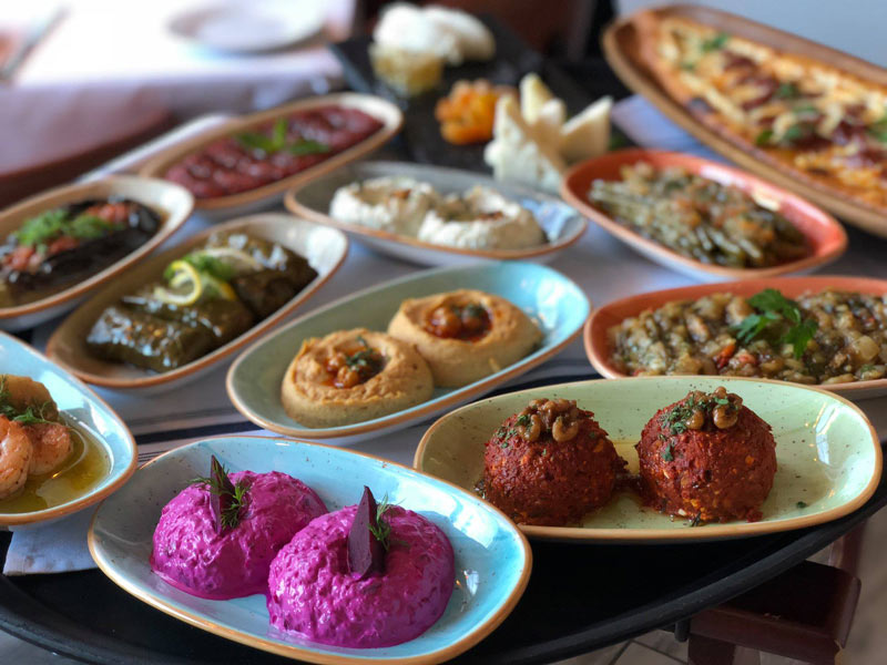 Turkish dishes from Ottoman Taverna - Restaurant in DC's Mount Vernon Square neighborhood
