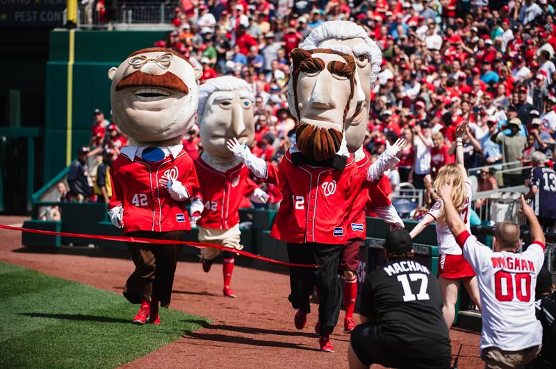 Racing Presidents at Washington Nationals baseball game - Things to do this spring and summer in Washington, DC