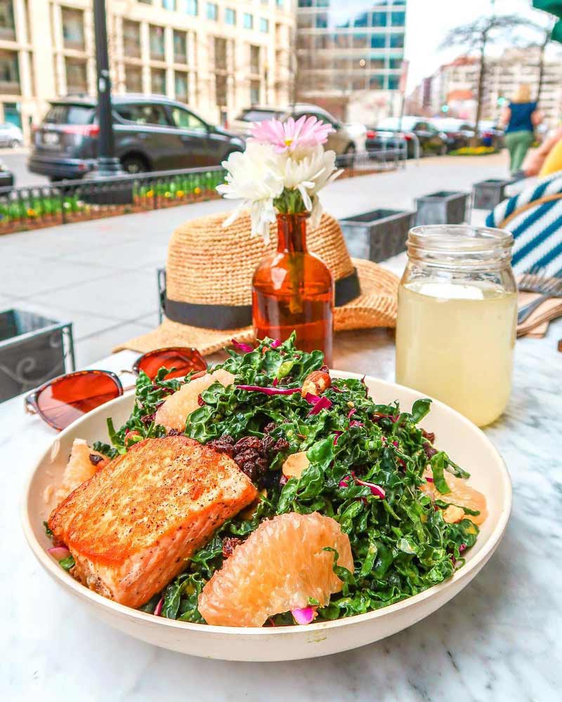 @taralynnmcnitt - Organic salmon salad from Flower Child - Healthy, fast-casual food in Washington, DC