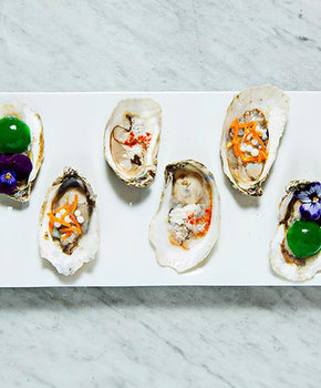 Oysters at Plume - Michelin Starred Restaurant in Washington, DC