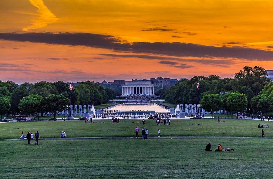 @marcodip25 - Summer sunset on the National Mall in Washington, DC