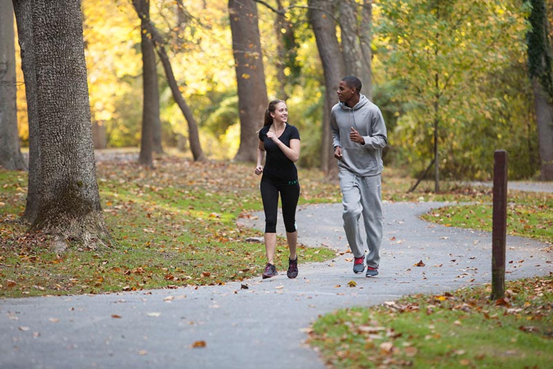 Runners in Rock Creek Park - Outdoor activities in and around Washington, DC