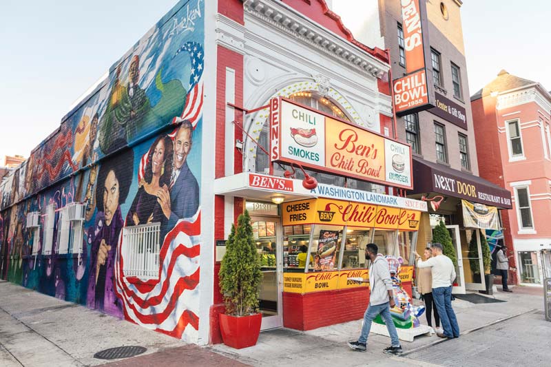 DC U Street 지역의 Ben 's Chili Bowl-워싱턴 DC에서 모든 미국식 음식을 즐길 수있는 곳