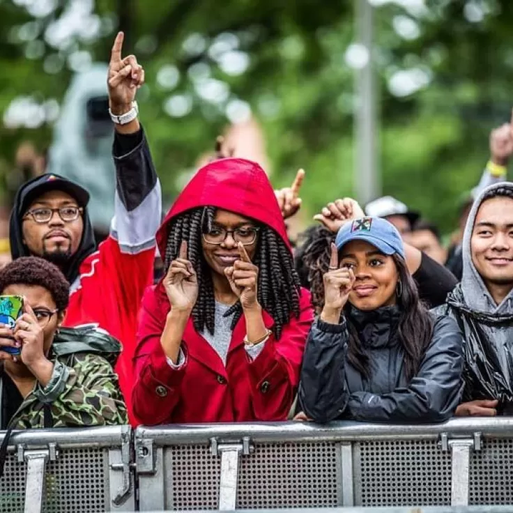 @b_france_is - Festivalgoers at music festival on the Gateway Pavilion grounds - Things to do in DC&#039;s Congress Heights neighborhood