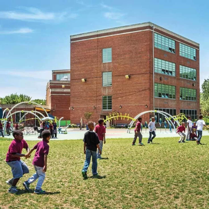 @districtarchcenter - Children on playground in Congress Heights - Things to do in Washington, DC's Congress Heights neighborhood