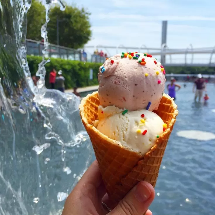 @icecreamjubilee - Ice Cream Jubilee ice cream cone at the Capitol Riverfront's Yards Park - Where to eat near Washington, DC's waterfronts