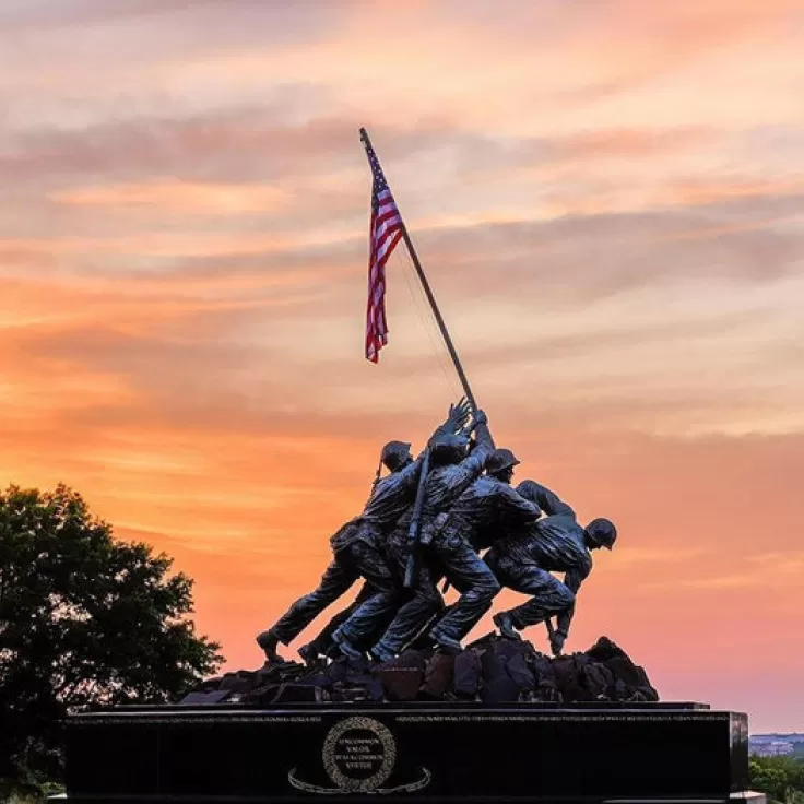 @michaeldphotos - sunset at Marine Corps Memorial