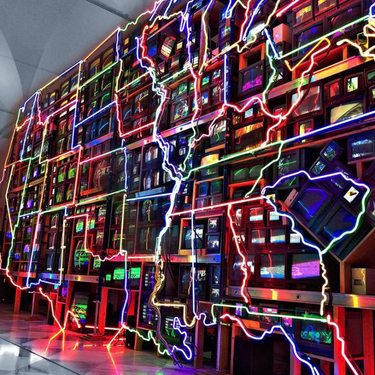 Neon USA Artwork at Smithsonian American Art Museum