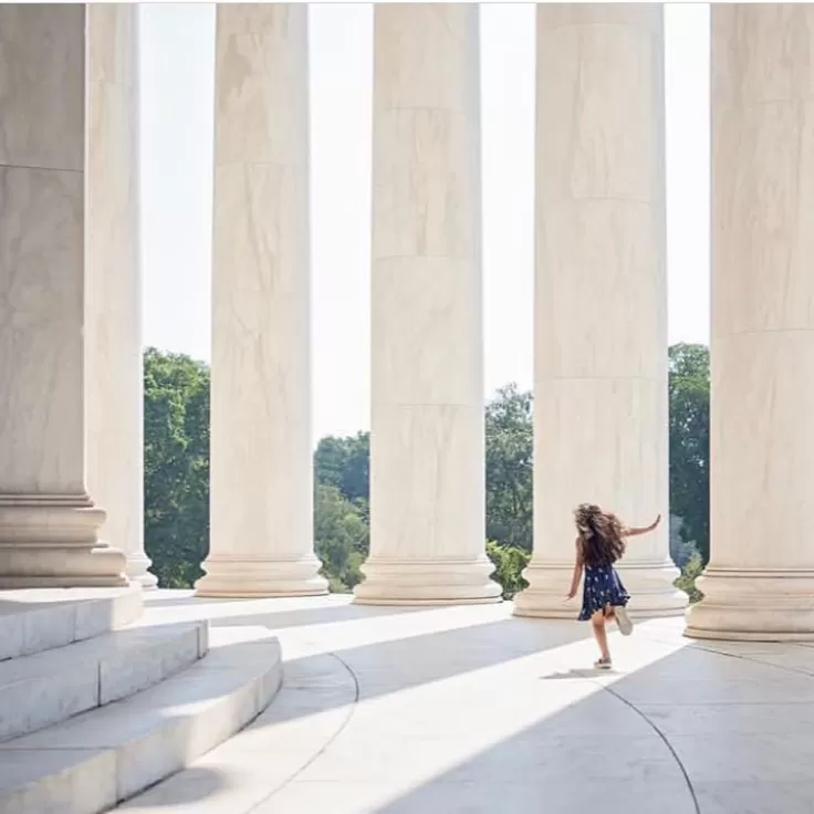 Columns at monument