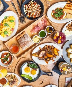 Bottomless brunch spread at Boqueria - Where to eat the best brunch in Washington, DC