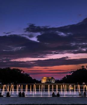 @marco.photos - National World War II Memorial and Lincoln Memorial at sunset - Washington, DC