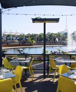 View of Washington Harbour and the Georgetown Waterfront from Farmers Fishers Bakers - Sustainable event spaces in and around Washington, DC