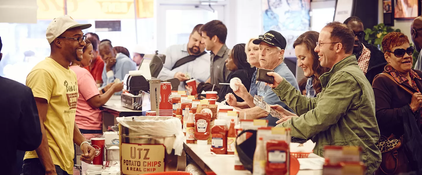 Ben's Chili Bowl counter