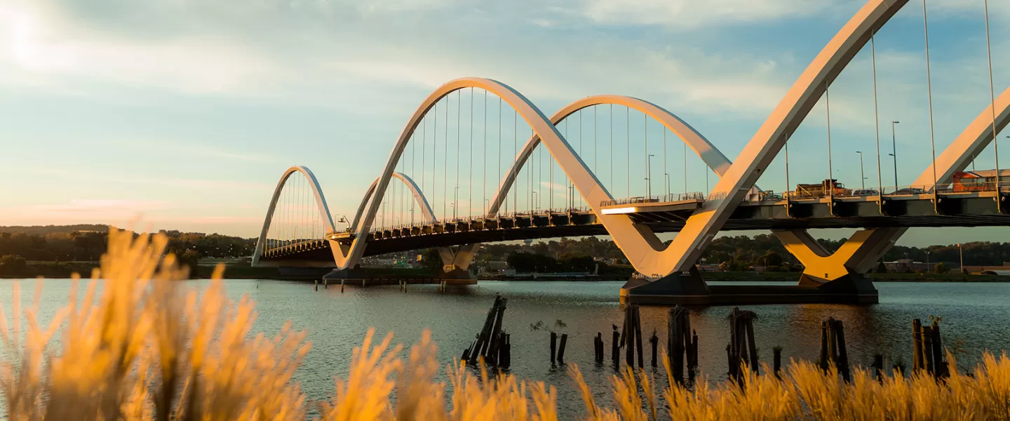 Frederick Douglass Bridge into Washington, DC