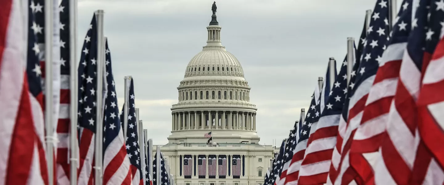 U.S. Capitol during Inauguration Day