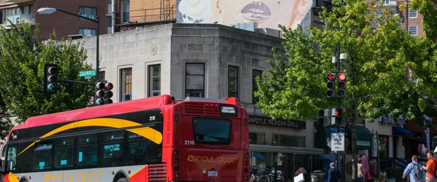 Marilyn Monroe mural on Connecticut Avenue in Washington, DC