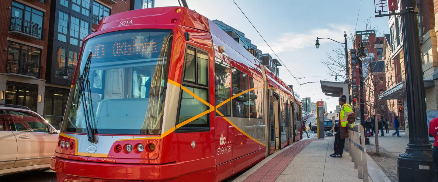 Washington, DC Streetcar along H Street NE