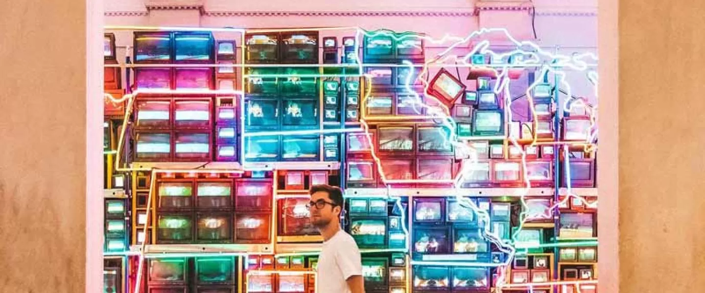 @discoverwithblake - Electronic Superhighway at the Smithsonian American Art Museum - Free museum in Washington, DC