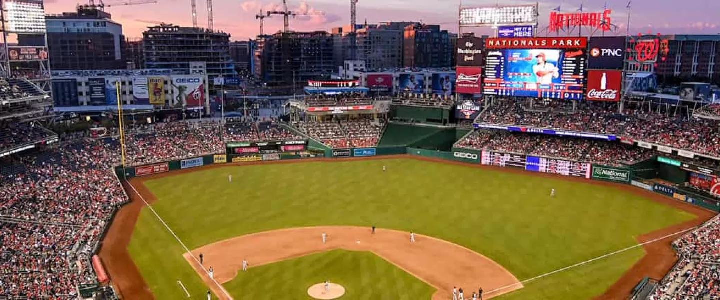 Major League Baseball at Nationals Park on the Capitol Riverfront - Washington Nationals baseball in DC