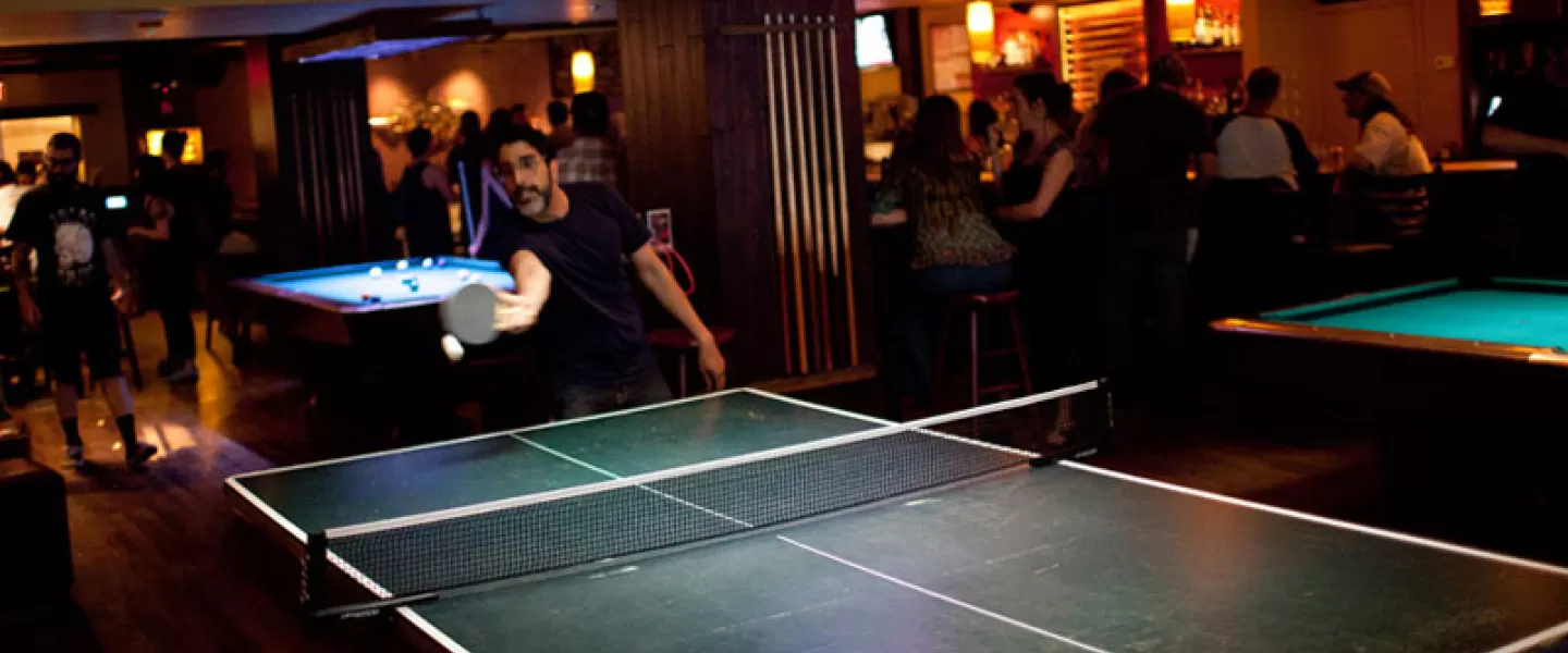 Playing ping pong at Breadsoda - Bars and restaurants where you can play ping pong in Washington, DC