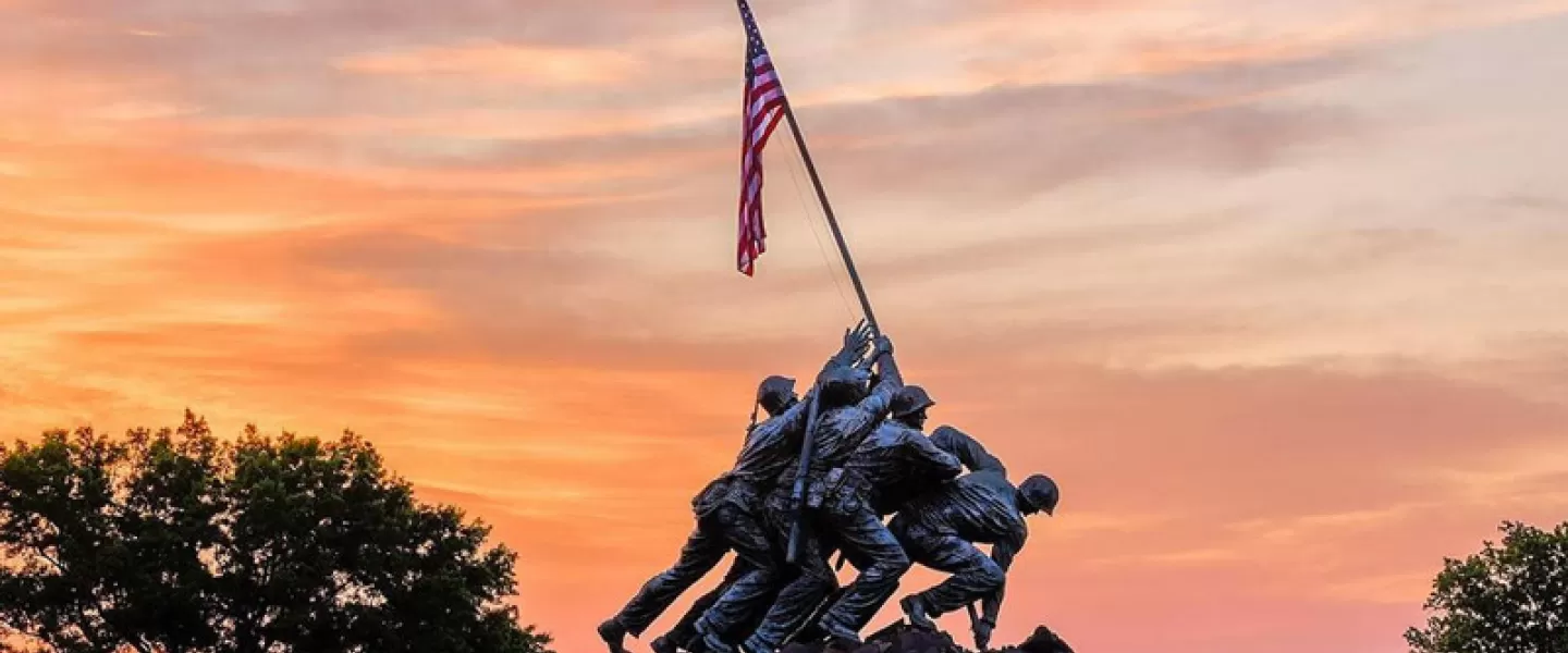 @michaeldphotos - sunset at Marine Corps Memorial 