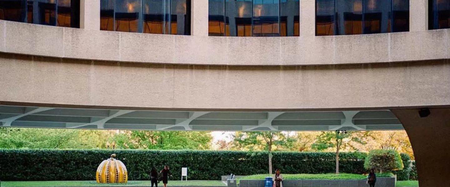 @teamgrayduck - Outside the Smithsonian Hirshhorn Museum at the Sculpture Garden - Free modern art museum on the National Mall in Washington, DC