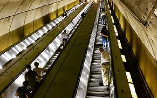 DC Metro Escalator (Photo credit: Geri Chapple)
