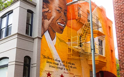 Amanda Gorman Mural in DC
