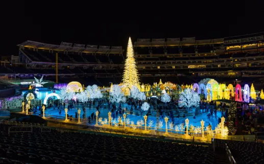 Enchant holiday maze at Nationals Park
