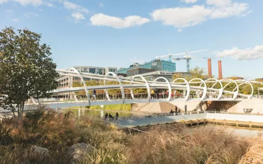 Early Fall at Yards Park Bridge on the Capitol Riverfront - Things to Do in Washington, DC
