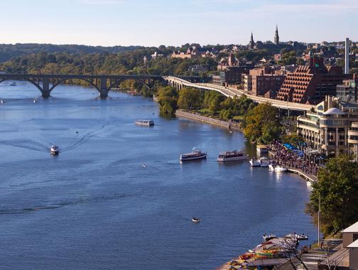 Georgetown Waterfront Aerial, Washington DC