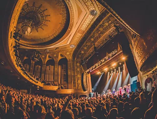 Crowd at Warner Theatre